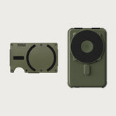 Ridge Wallet for MagSafe + Power Bank - Matte Olive