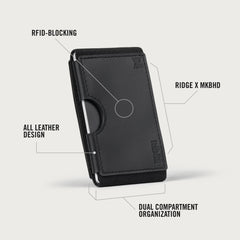 Ridge Biflex - MKBHD - Midnight Black Leather