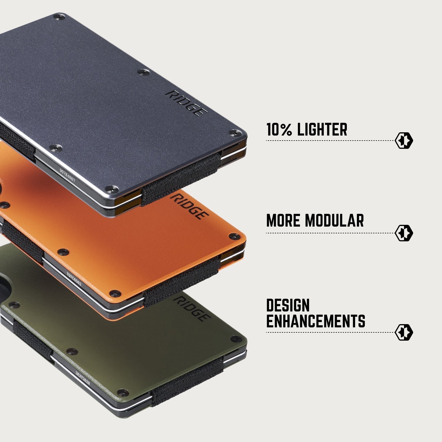 Ridge Wallet - Graveyard Shift - Basecamp Orange