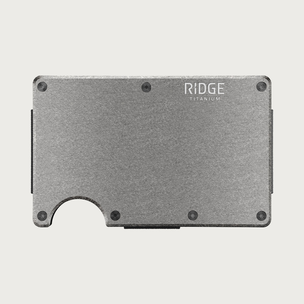 Ridge Wallet - Stonewashed Titanium