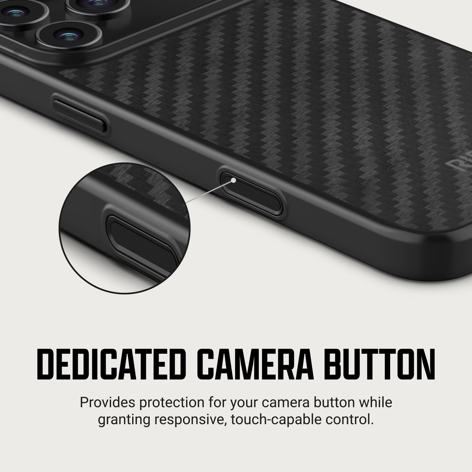 Ridge Phone Case - iPhone 18 Pro - Carbon
