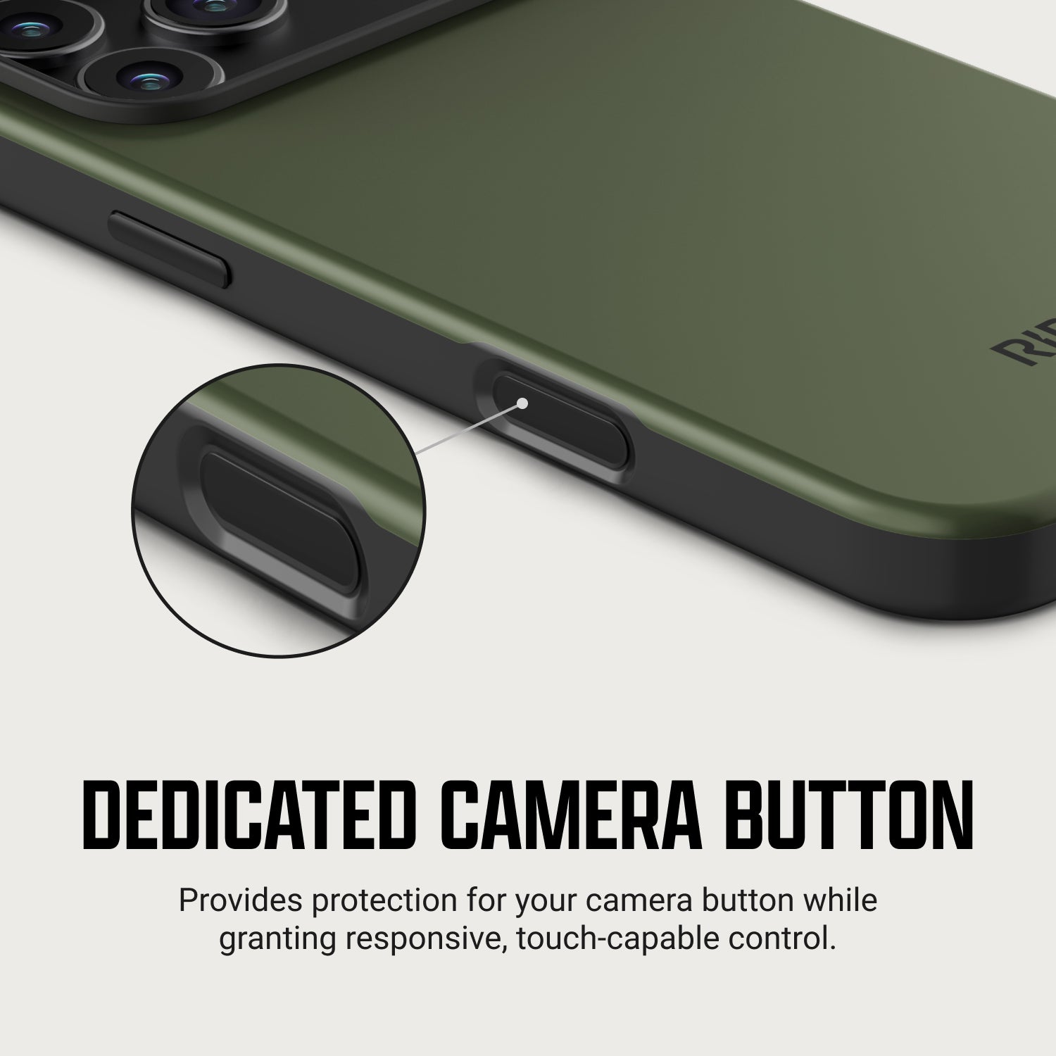 Ridge Phone Case - iPhone 18 Pro Max - Matte Olive