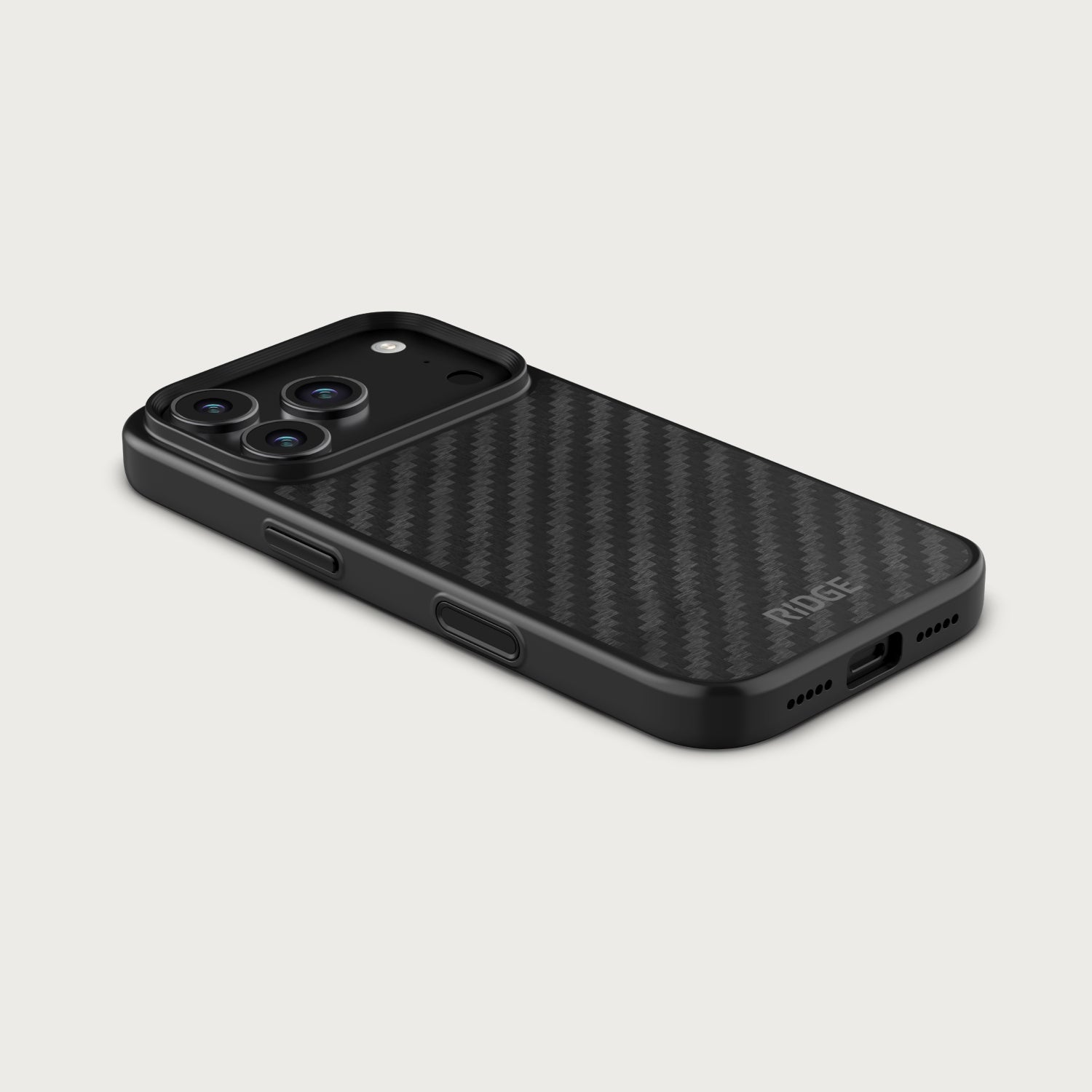 Ridge Phone Case - iPhone 18 Pro - Carbon