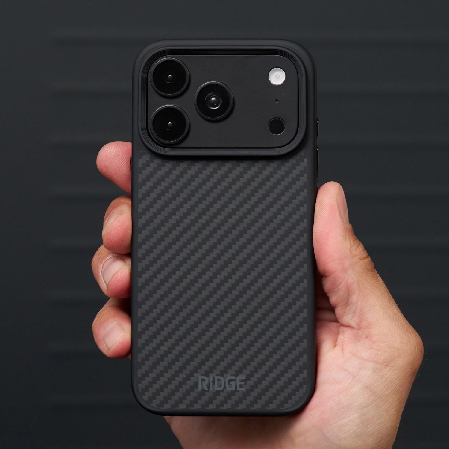 Ridge Phone Case - iPhone 18 Pro - Carbon