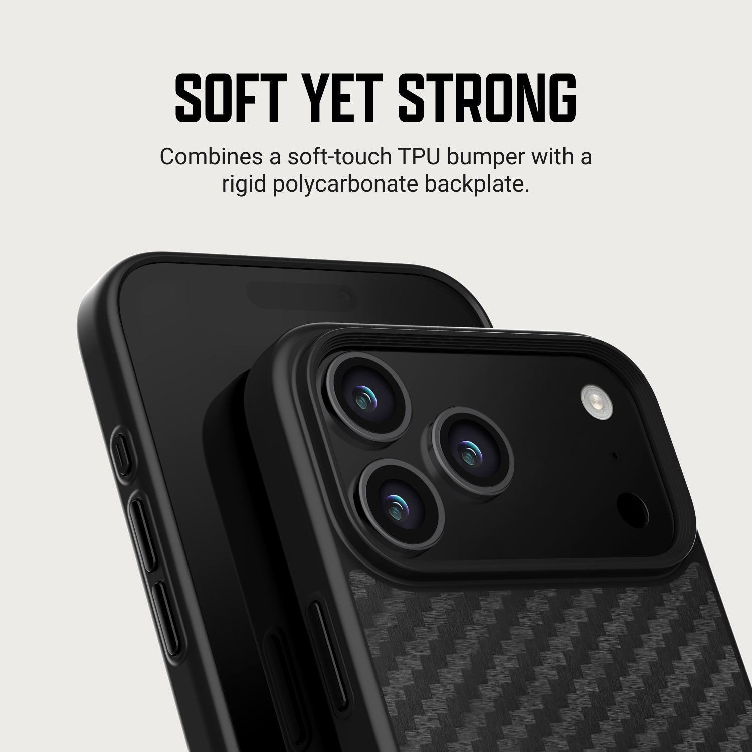 Ridge Phone Case - iPhone 18 Pro - Carbon