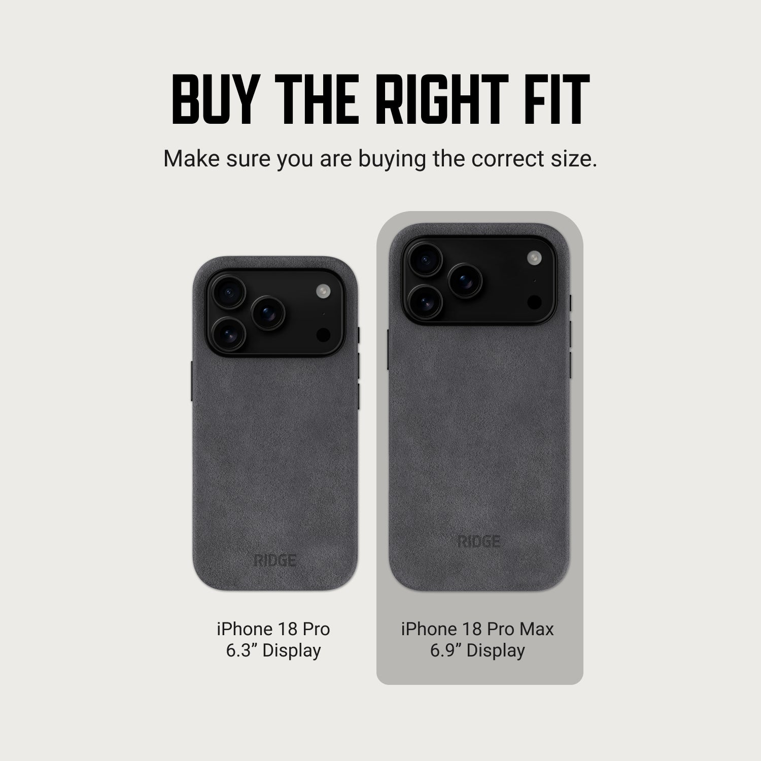 Ridge Phone Case - iPhone 18 Pro Max - Performance Suede