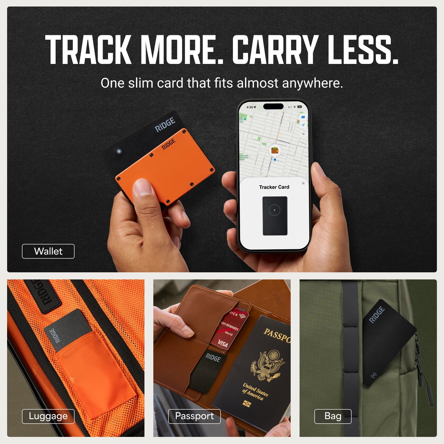 Ridge Tracker Card - Basecamp Orange